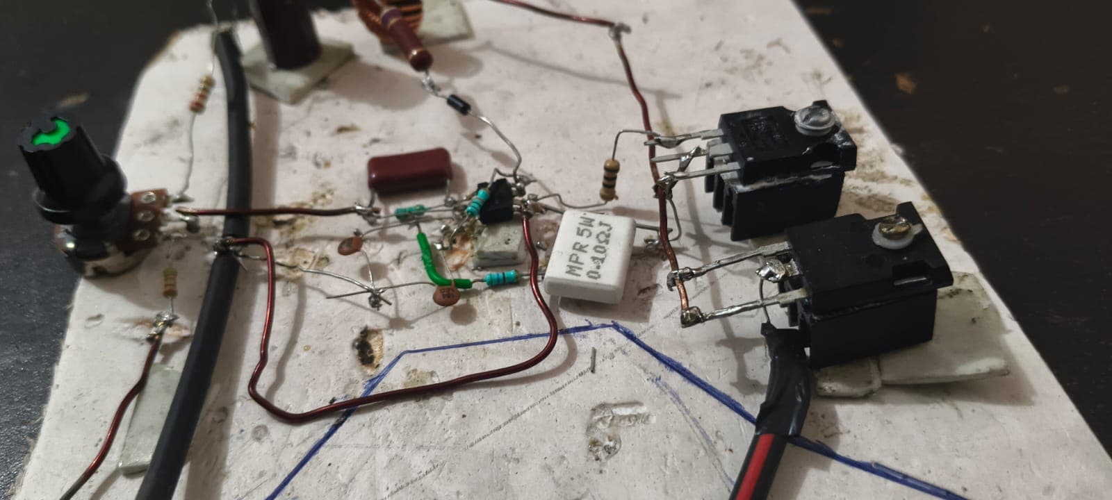 500W Boost Converter circuit & MOSFET heatsink