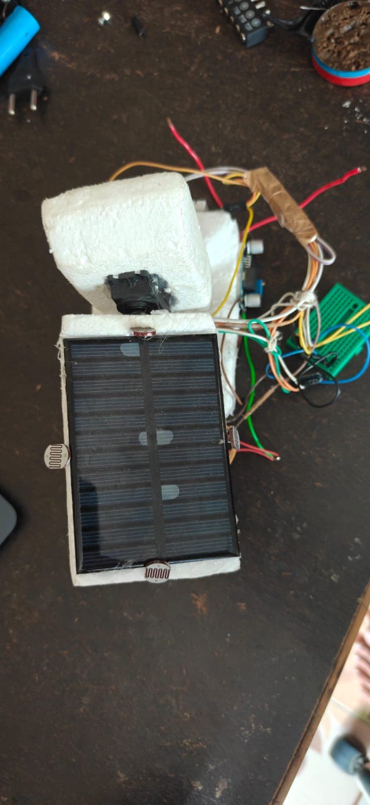 Photovoltaic panel voltage & current telemetry test